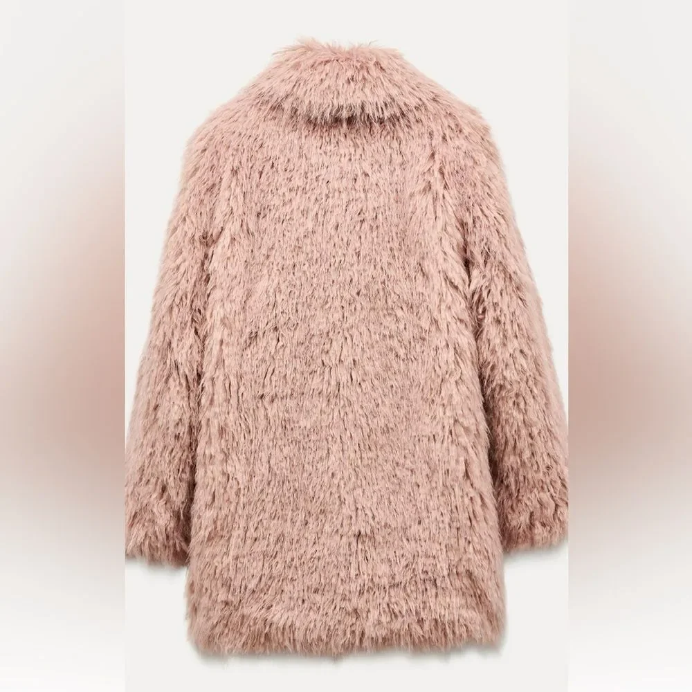 Zara faux fur coat ZW collection